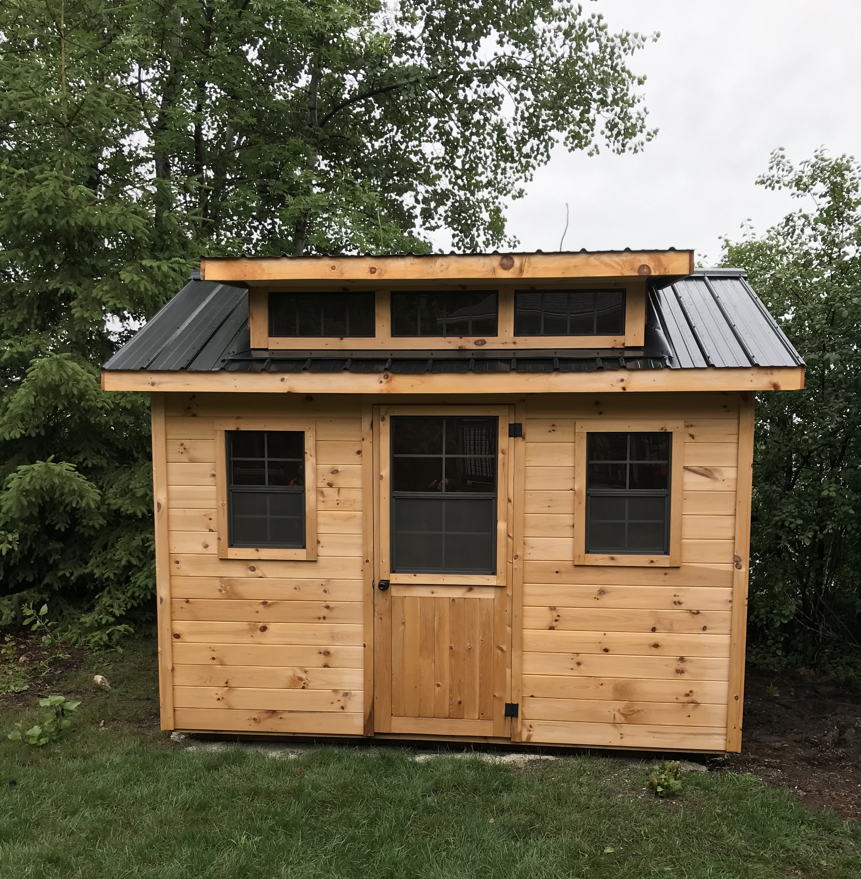 Panoramic View Cedar Barrel Saunas