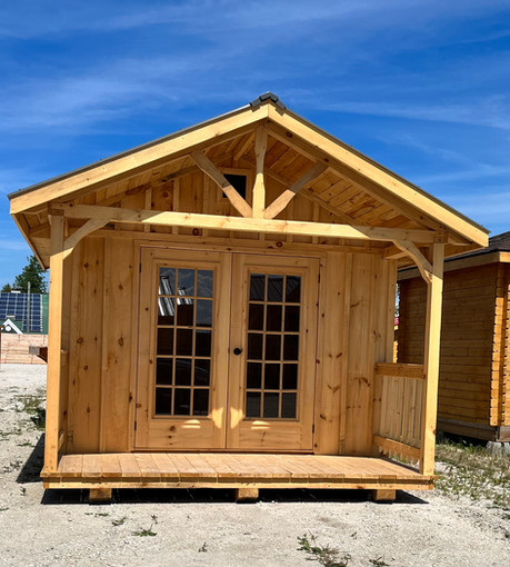 Panoramic View Cedar Barrel Saunas